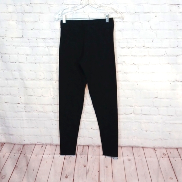 Pink Woman's Soft Black Cotton Yoga Pants M - Picture 1 of 6